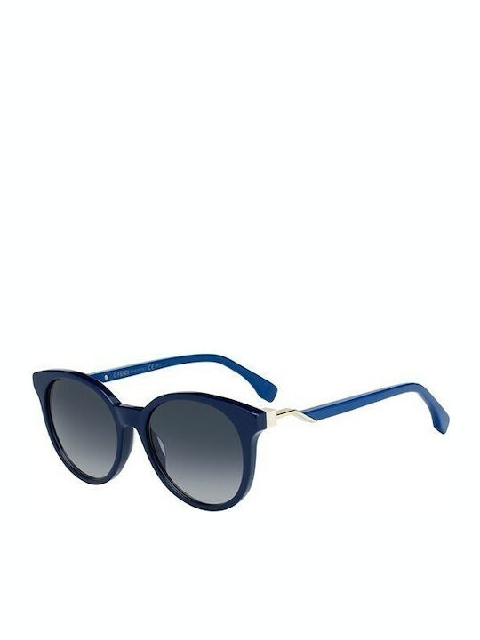 Fendi Ochelari De Soare Pentru Femei Cu Ramă Albastră Din Plastic Și Lentile Degrade