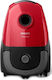 Philips PowerGo Ηλεκτρική Σκούπα 750W με Σακούλα 3lt Κόκκινη