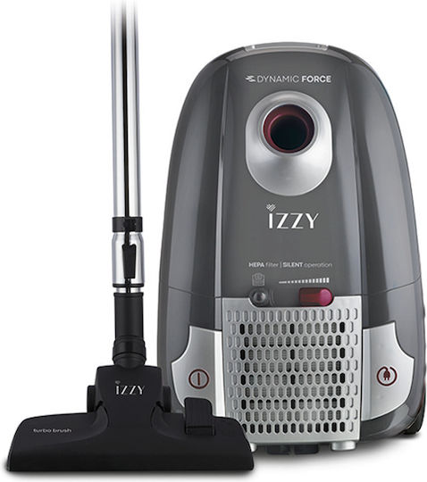 Izzy Dynamic Force K1 Ηλεκτρική Σκούπα 800W με Σακούλα 4lt Γκρι