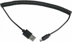 Cablexpert Spirale USB 2.0 auf Micro-USB-Kabel Schwarz 1.8m (CC-MUSB2C-AMBM-6) 1Stück