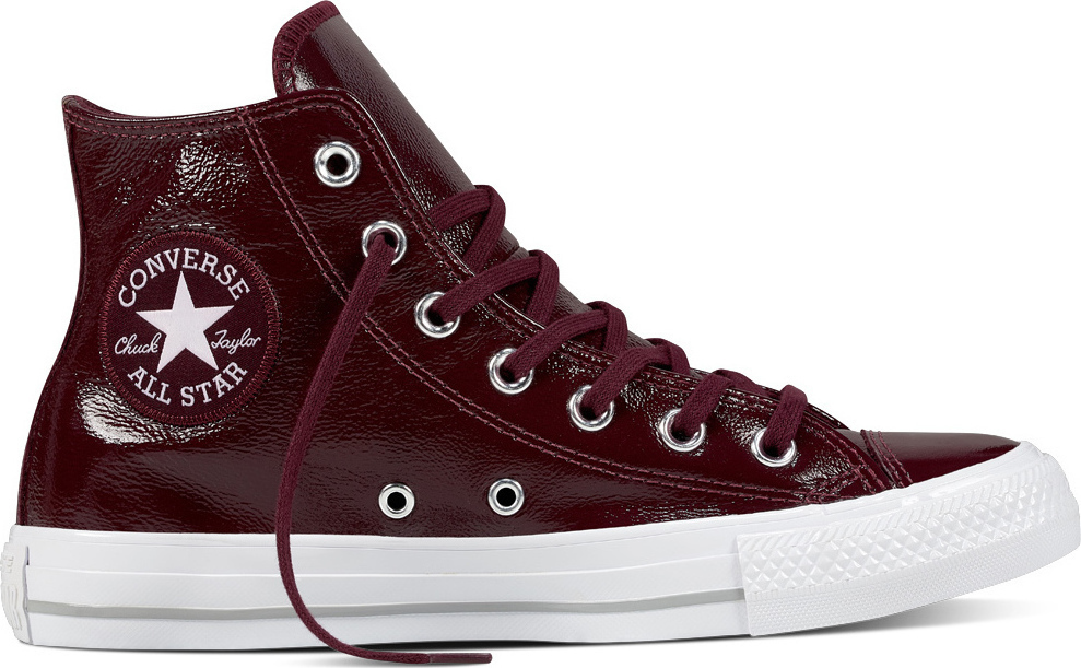 converse chuck taylor all star crinkled patent leather hi