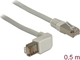 DeLock S/FTP Cat.5e (Gigabit) Καλώδιο Δικτύου Ethernet 0.5m Γκρι
