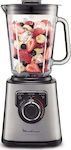 Moulinex LM811D Perfect Mix Μπλέντερ για Smoothies με Γυάλινη Κανάτα 2lt 1200W Inox