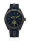 Superdry Navigator Digital Watch Chronograph Battery with Blue Rubber Strap