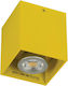 VK Lighting Μονό Σποτ με Ντουί GU10 σε Κίτρινο Χρώμα