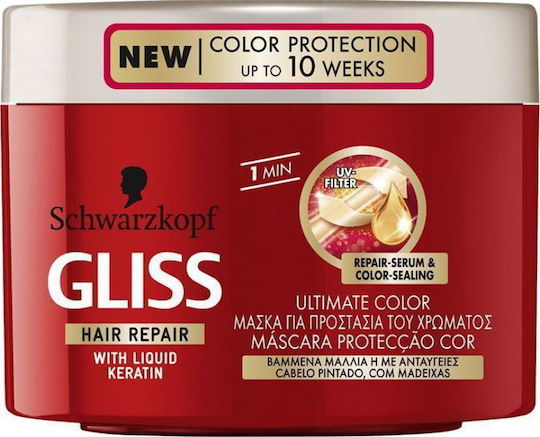 Gliss Hair Repair Ultimate Color Hair Mask for Color Protection with Keratin 300ml