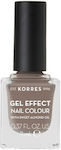 Korres Gel Effect Gloss Βερνίκι Νυχιών Μακράς Διαρκείας Γκρι 95 Stone Grey 11ml