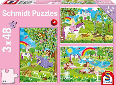 Kids Puzzle Πριγκίπισσες στο κάστρο for 4++ Years 48pcs Schmidt Spiele