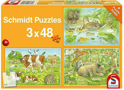 Kids Puzzle Animals for 4++ Years 48pcs Schmidt Spiele