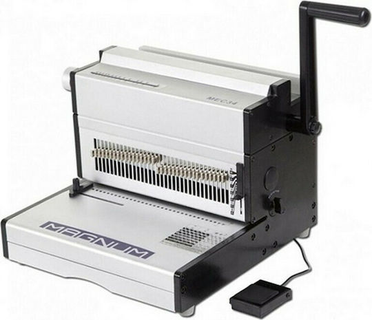 Vivid Magnum MEC 34 (Metal Spiral) Bookbinder Machine for Spirals for Maximum 25 Sheets