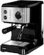 Gruppe CM 4677 Inox Μηχανή Espresso 1050W Πίεσης 20bar Ασημί