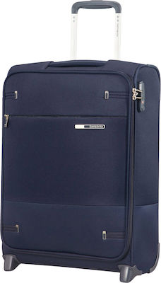 Samsonite Base Boost Cabin Travel Suitcase Fabric Blue with 2 Wheels Height 55cm.