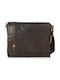 Beverly Hills Polo Club Leather Men's Bag Shoulder / Crossbody Brown