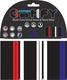 Oxford Comfy Double Stripe Halswärmer für Motorradfahrer aus Polyester Schwarz Farbe