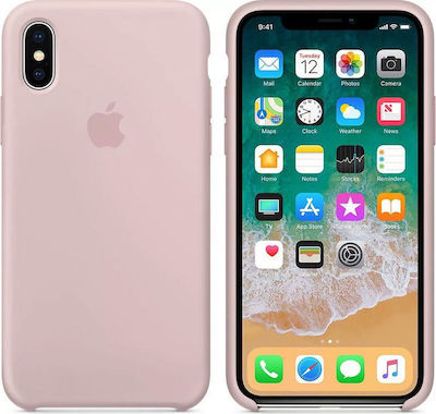 Apple Silicone Case Silicone Back Cover Pink (iPhone X / Xs)