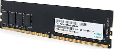 Apacer 4GB DDR4 RAM με Ταχύτητα 2400 για Desktop