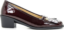 Relax Anatomic Anatomic Leather Red Low Heels 5217-03