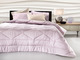 Guy Laroche Quilt Queen 220x240cm Prime Violet & Ivory