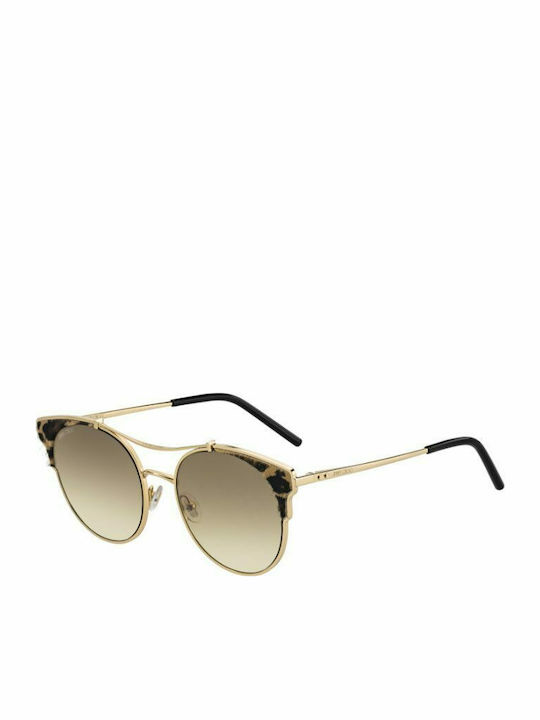 Jimmy Choo Lue S XMG/86 Women's Sunglasses with Gold Metal Frame