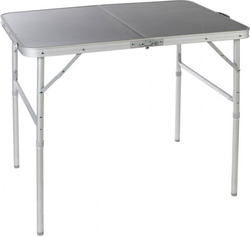 Vango Granite Duo Aluminum Foldable Table for Camping in Case 90x60x72cm Silver