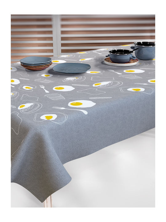 Saint Clair 1016 Polyester Stain Resistant Tablecloth Γκρι 145x220cm