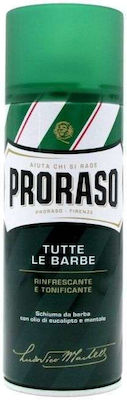 Proraso Green Αφρός Ξυρίσματος με Ευκάλυπτο για Ευαίσθητες Επιδερμίδες 400ml