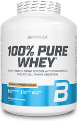 Biotech USA 100% Pure Whey Molkenprotein Glutenfrei mit Geschmack Karamell-Cappuccino 2.27kg