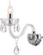 Elmark Madlen Classic Wall Lamp with Socket E14 Silver Width 11.5cm