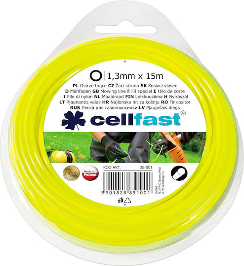 Cellfast UV 45S/60S Μεσινέζα Στρογγυλή Μήκους 15m και Πάχους 1.3mm