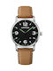 Wenger Urban Metropolitan Watch Battery with Brown Leather Strap