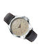 Mark Maddox Watch Battery with Black Leather Strap HC6021-45