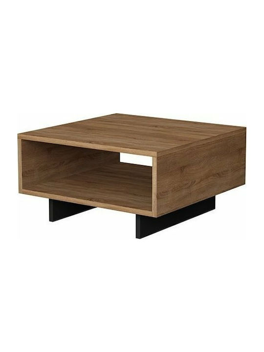 Square Coffee Table Hola Natural / Charcoal L60xW60xH32cm