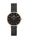 Daniel Wellington Classic Petite Ashfield Watch with Metal Bracelet Black