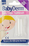 Intermed Βρεφική Οδοντόβουρτσα Δαχτύλου Babyderm Transparent για 0m+