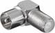 Goobay Coaxial Male To F-Connector Female Converter Silver 1 Piece 12236