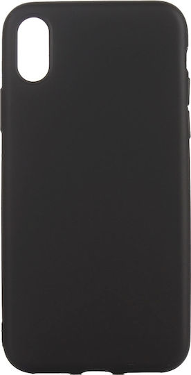 Back Cover Σιλικόνης Μαύρο (iPhone X/Xs)
