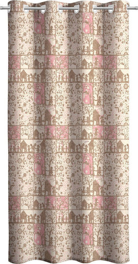 Saint Clair Kids Grommet Top Curtain Tina Multicolour 1752030117030 160x250cm