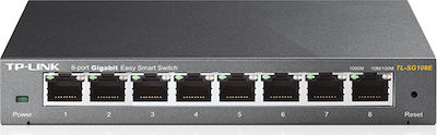 TP-LINK TL-SG108E Managed L2 Switch with 8 Gigabit (1Gbps) Ethernet Ports