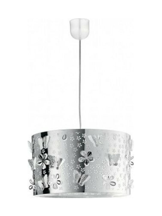 Fan Europe Pendant Light Single-Light for Socket E27 Silver