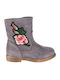 Kelly Suede Kinderstiefeletten mit Reißverschluss Gray