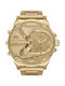 Diesel Ρολόι Mr Daddy 2.0 Χρονογράφος με Μεταλλικό Μπρασελέ σε Χρυσό χρώμα