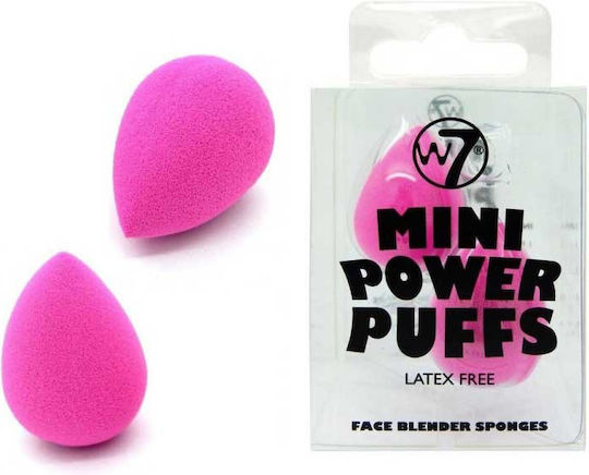 W7 Cosmetics Professional Set with Makeup Sponges for Foundation Mini Power Puffs 2 Pieces