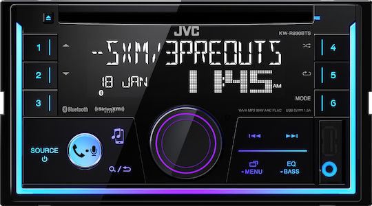 JVC Ηχοσύστημα Αυτοκινήτου 2 DIN (Bluetooth/USB/AUX/WiFi/GPS/Apple-Carplay/Android-Auto)