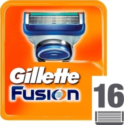 Gillette Fusion Replacement Heads with 5 Blades & Lubricating Tape 16pcs