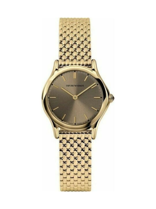 Emporio Armani Watch with Gold Metal Bracelet ARS7002