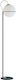 Viokef Ferero Floor Lamp H180xW33cm. with Socket for Bulb E27 Black