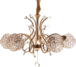Keskor Chandelier with Crystals Gold