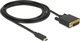 DeLock USB 3.1 Video Kabel USB Typ-C männlich - DVI-D Schwarz 2m 85321