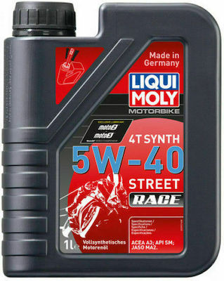 Liqui Moly Motorbike 4T Synth Synthetic Motorcycle Oil for Four-Stroke Engines 5W-40 1lt