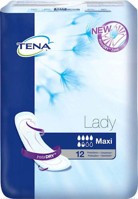 Tena Lady Maxi Γυναικείες Σερβιέτες Ακράτειας Κανονικής Ροής 5.5 Σταγόνες 12τμχ